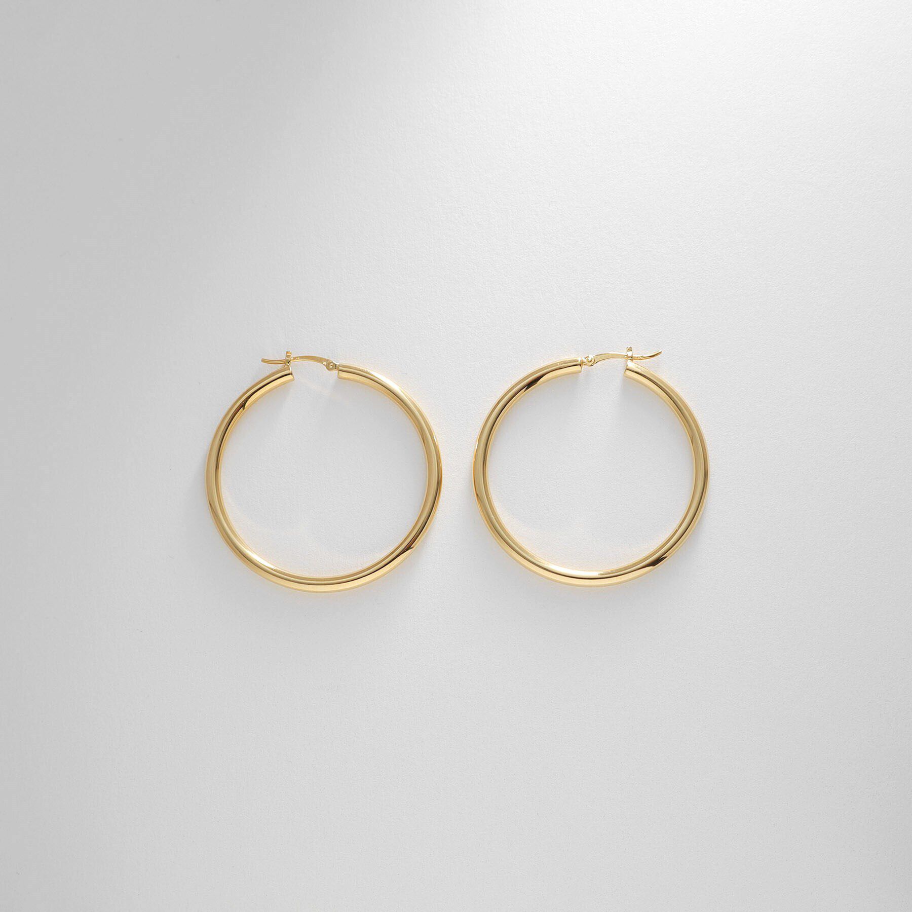 COCOSHNIK ONKITSCH「シルバー ホロウ フープピアスL GP」|ピアス|