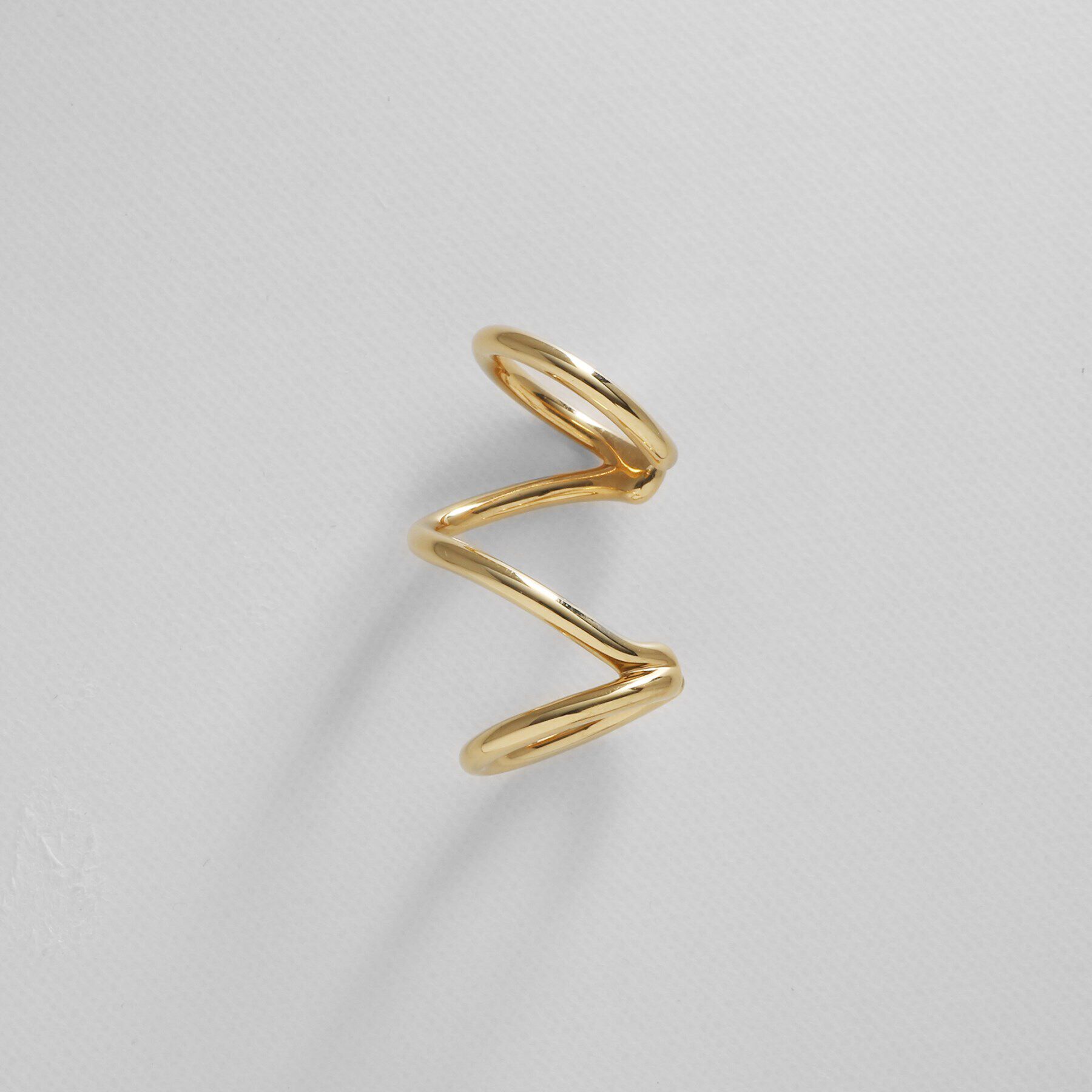 COCOSHNIK ONKITSCH「シルバー ラインイヤーカフ トリプル GP」|イヤリング|