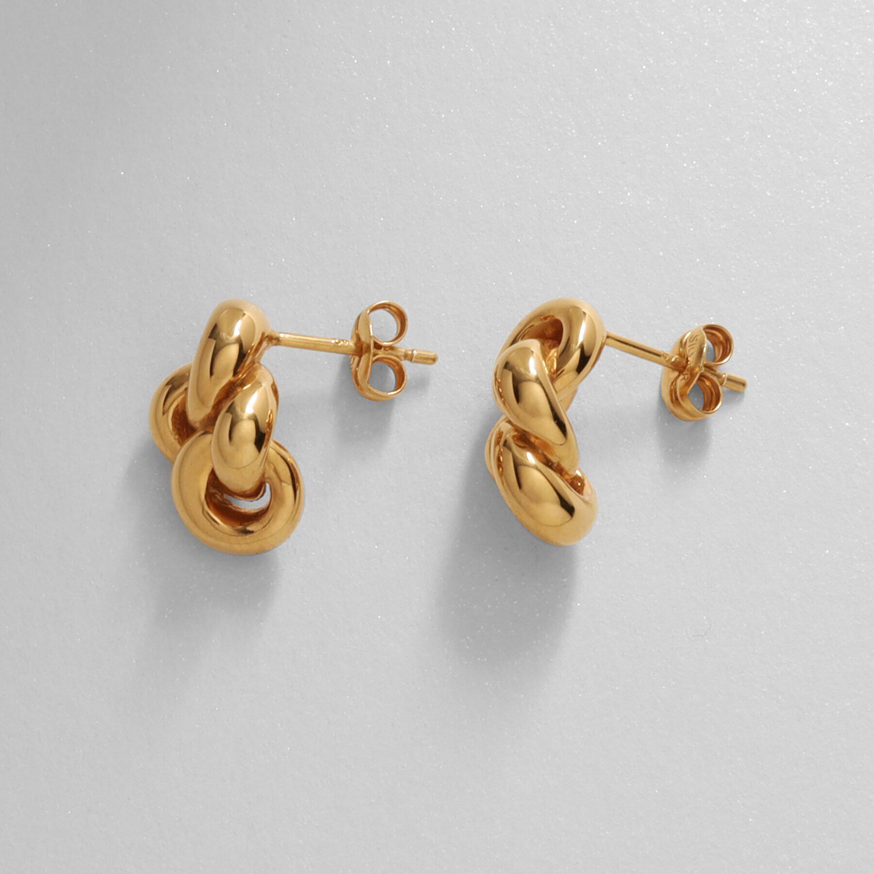 COCOSHNIK ONKITSCH「シルバー ニッティングモチーフ ピアス GP」|ピアス|