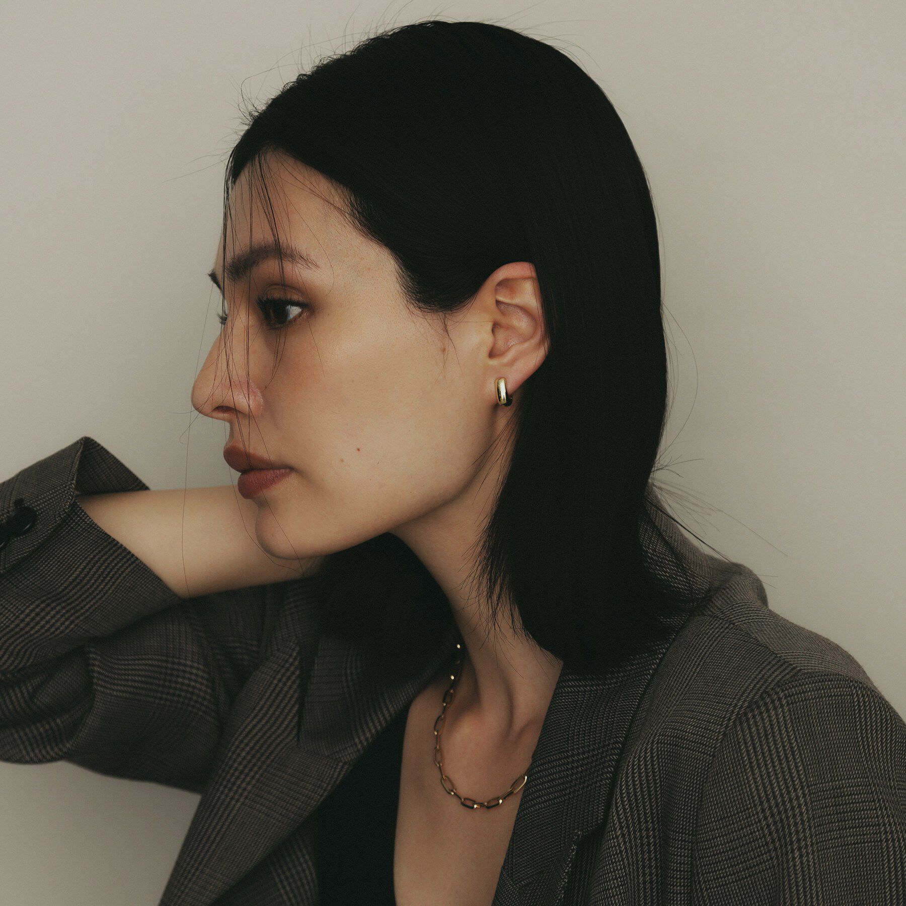 COCOSHNIK「K18中空甲丸 中折れピアス」|ピアス|