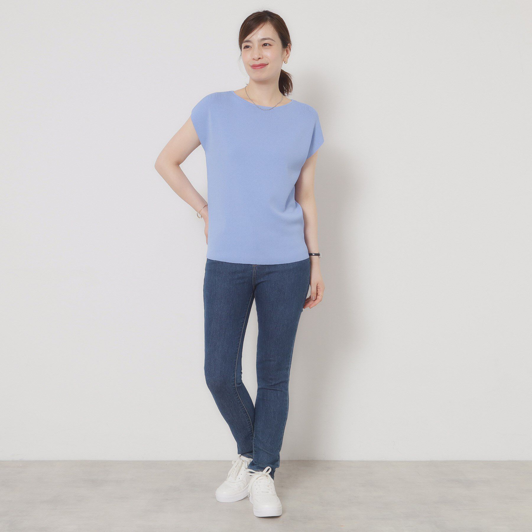 ITS&rsquo;DEMO「【接触冷感／手洗い可】フレンチスリーブニット」|ニット・セーター|