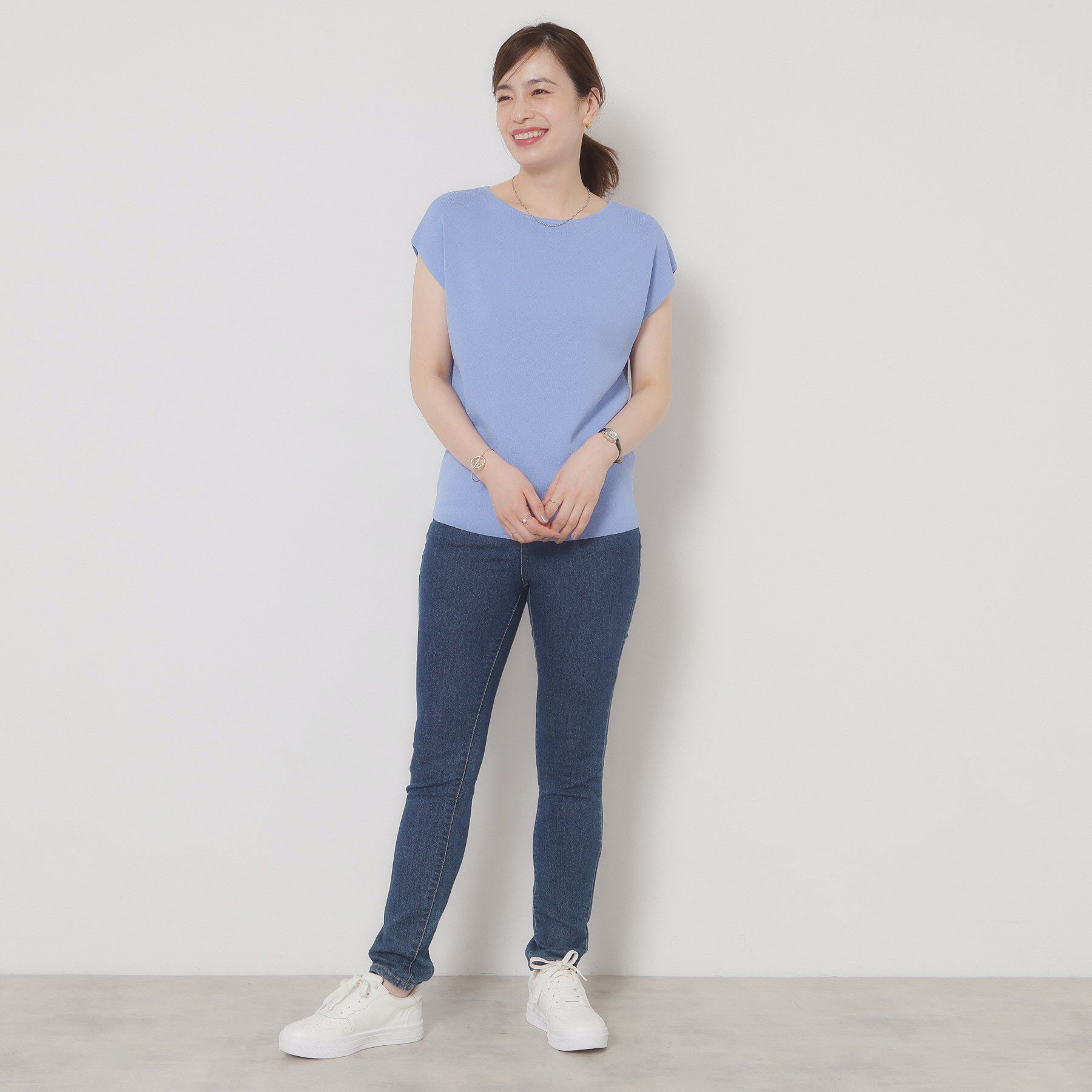 ITS&rsquo;DEMO「【接触冷感／手洗い可】フレンチスリーブニット」|ニット・セーター|