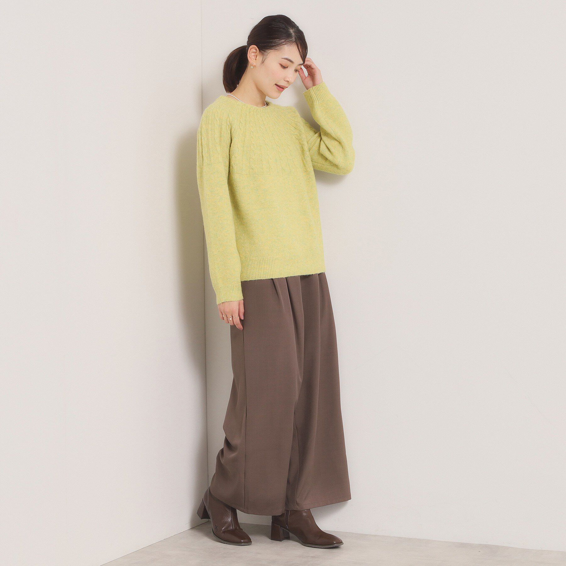 ITS&rsquo;DEMO「【手洗い可】求心柄ニット」|ニット・セーター|