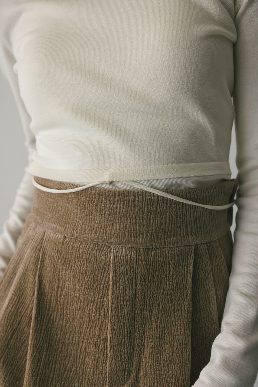 STYLEMIXER「マルチWAYストリングショートニット」|ニット・セーター|