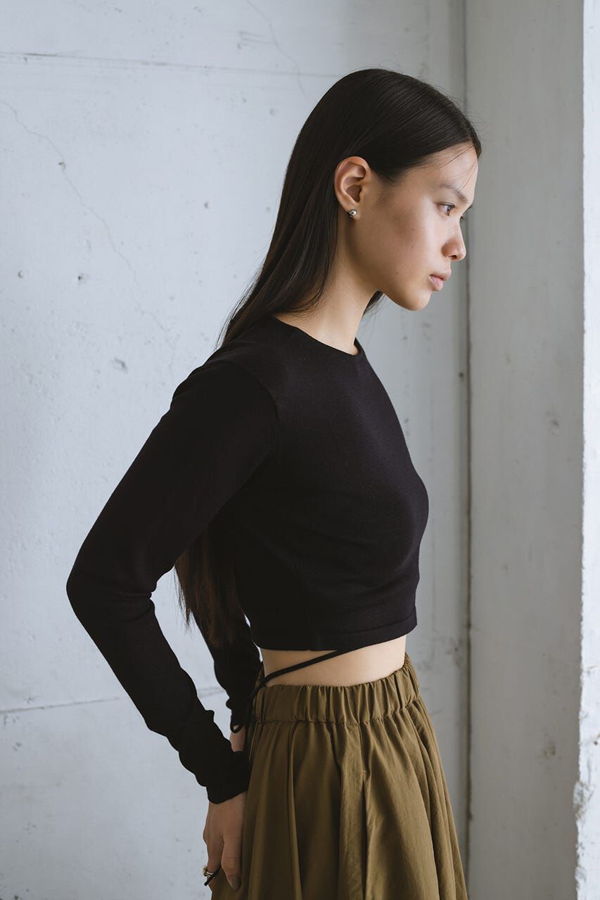 STYLEMIXER「マルチWAYストリングショートニット」|ニット・セーター|