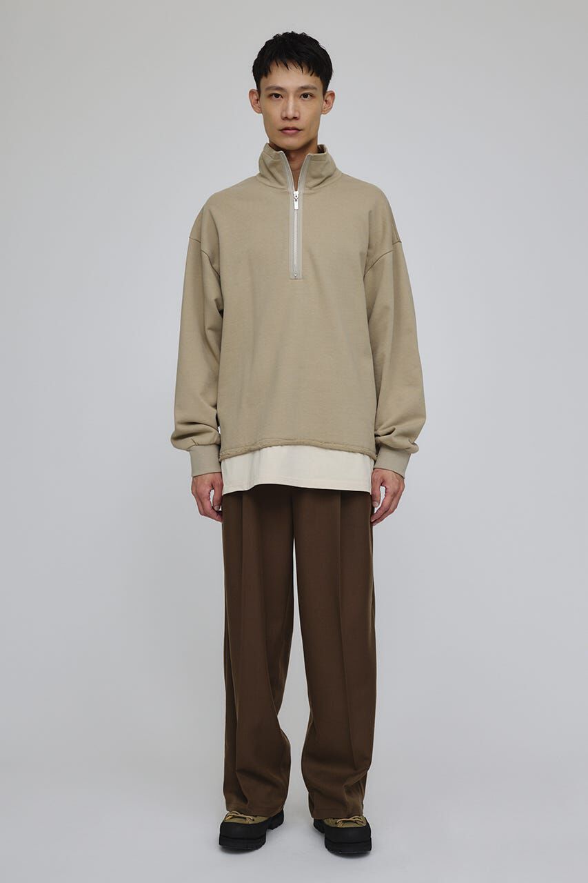 STYLEMIXER「レイヤードハーフジップスウェット」|Tシャツ・カットソー|