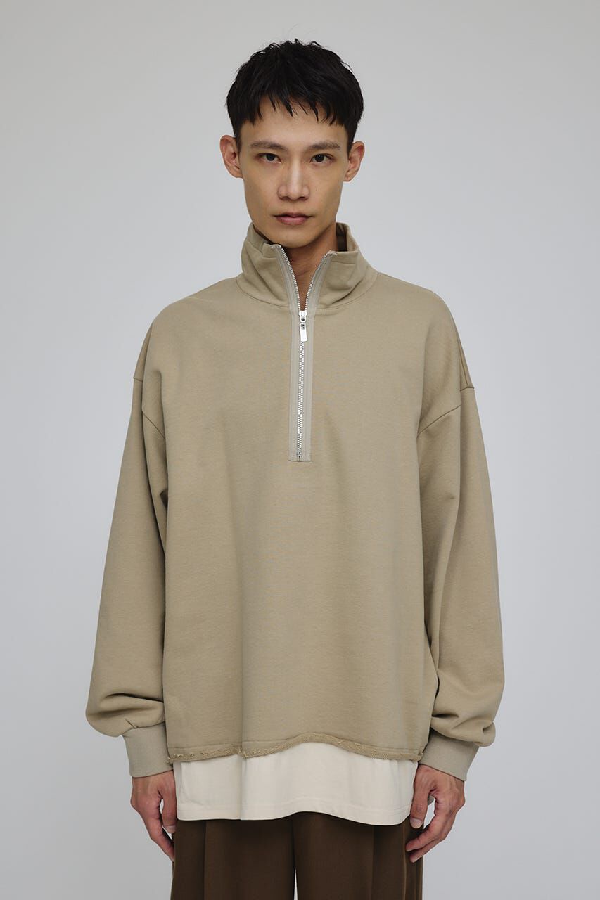STYLEMIXER「レイヤードハーフジップスウェット」|Tシャツ・カットソー|