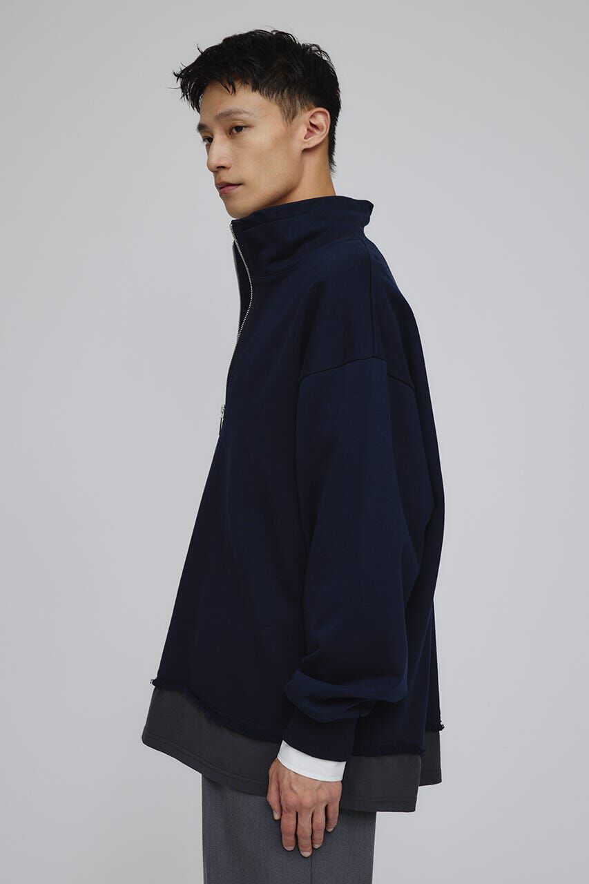 STYLEMIXER「レイヤードハーフジップスウェット」|Tシャツ・カットソー|