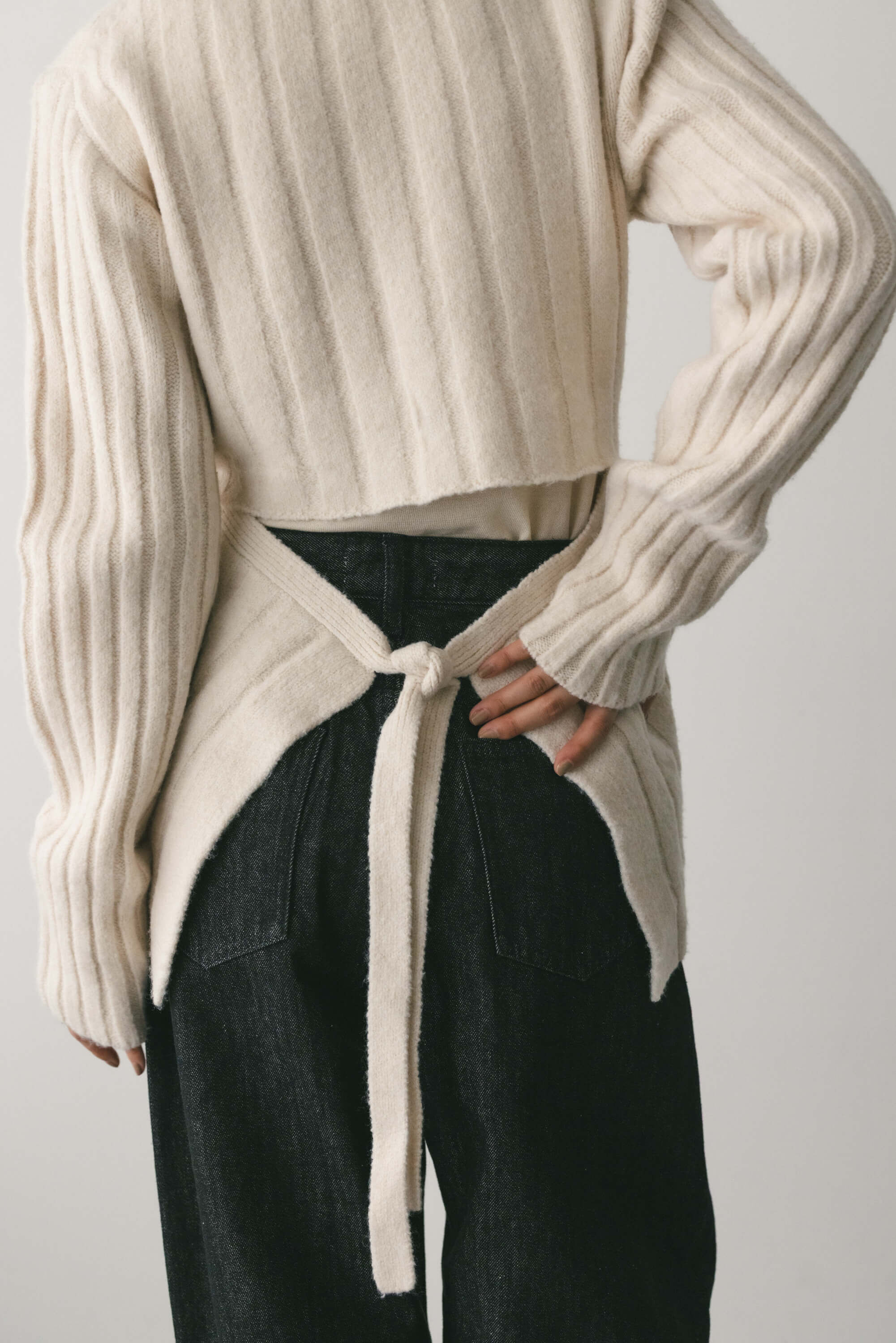 STYLEMIXER「バックリボンリブニット」|ニット・セーター|