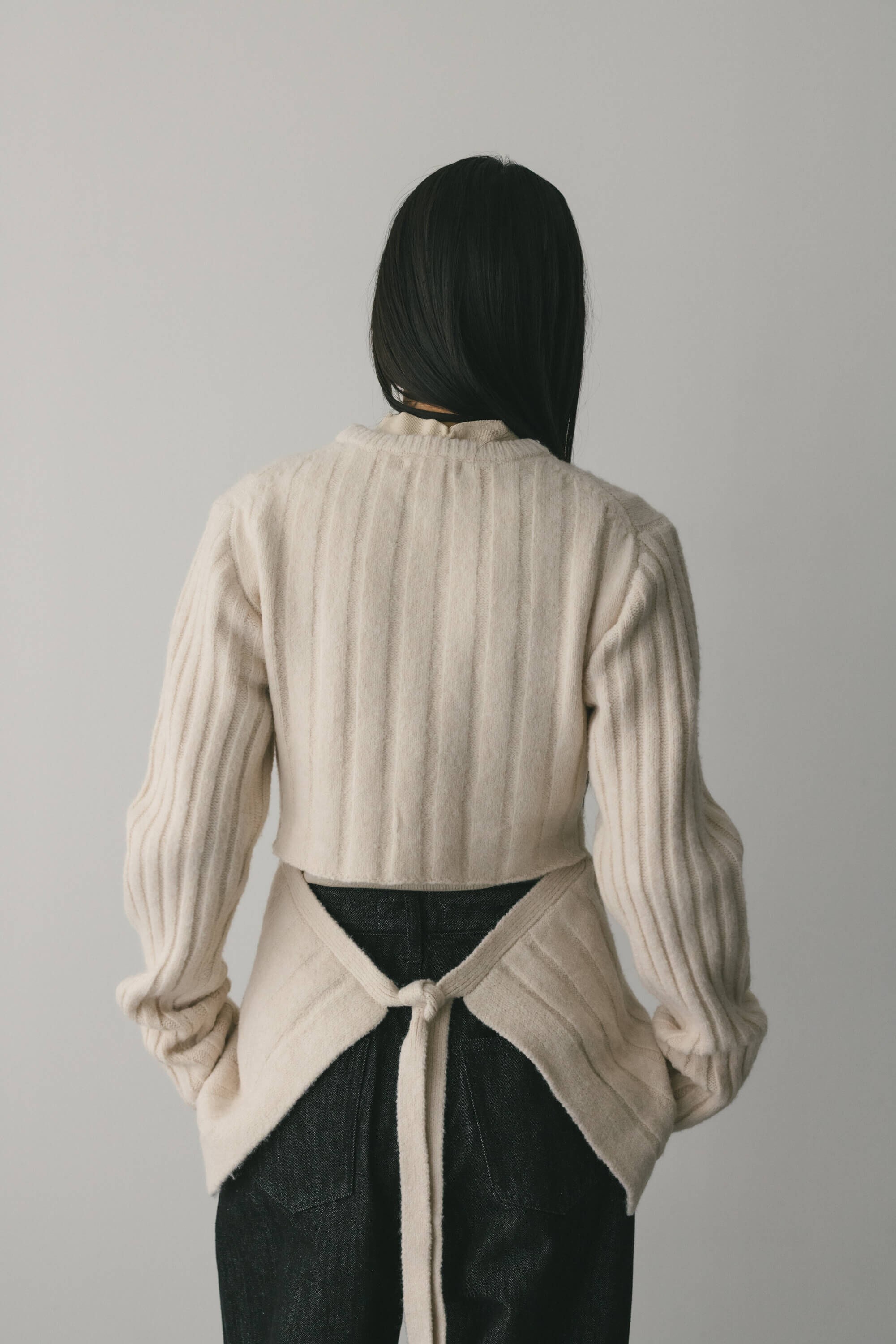 STYLEMIXER「バックリボンリブニット」|ニット・セーター|