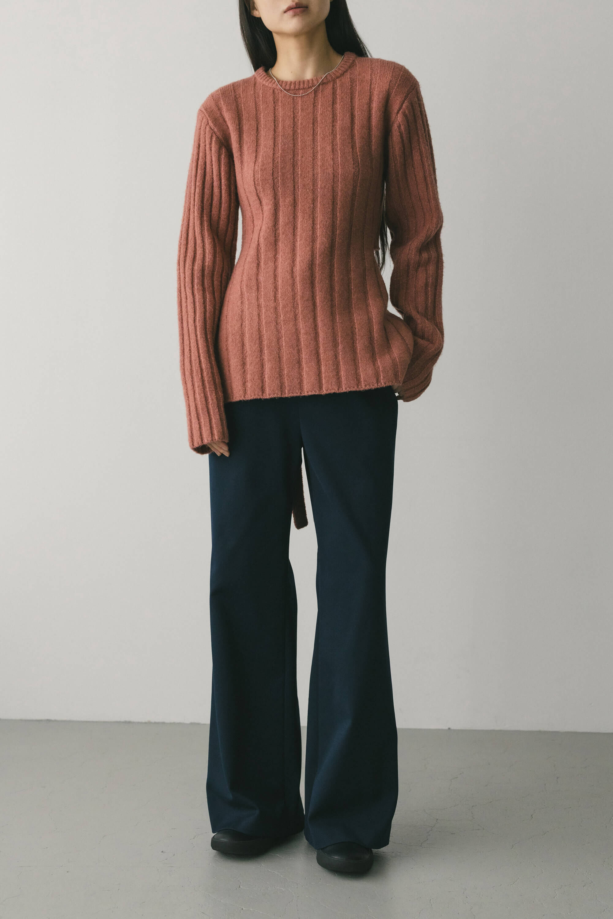 STYLEMIXER「バックリボンリブニット」|ニット・セーター|