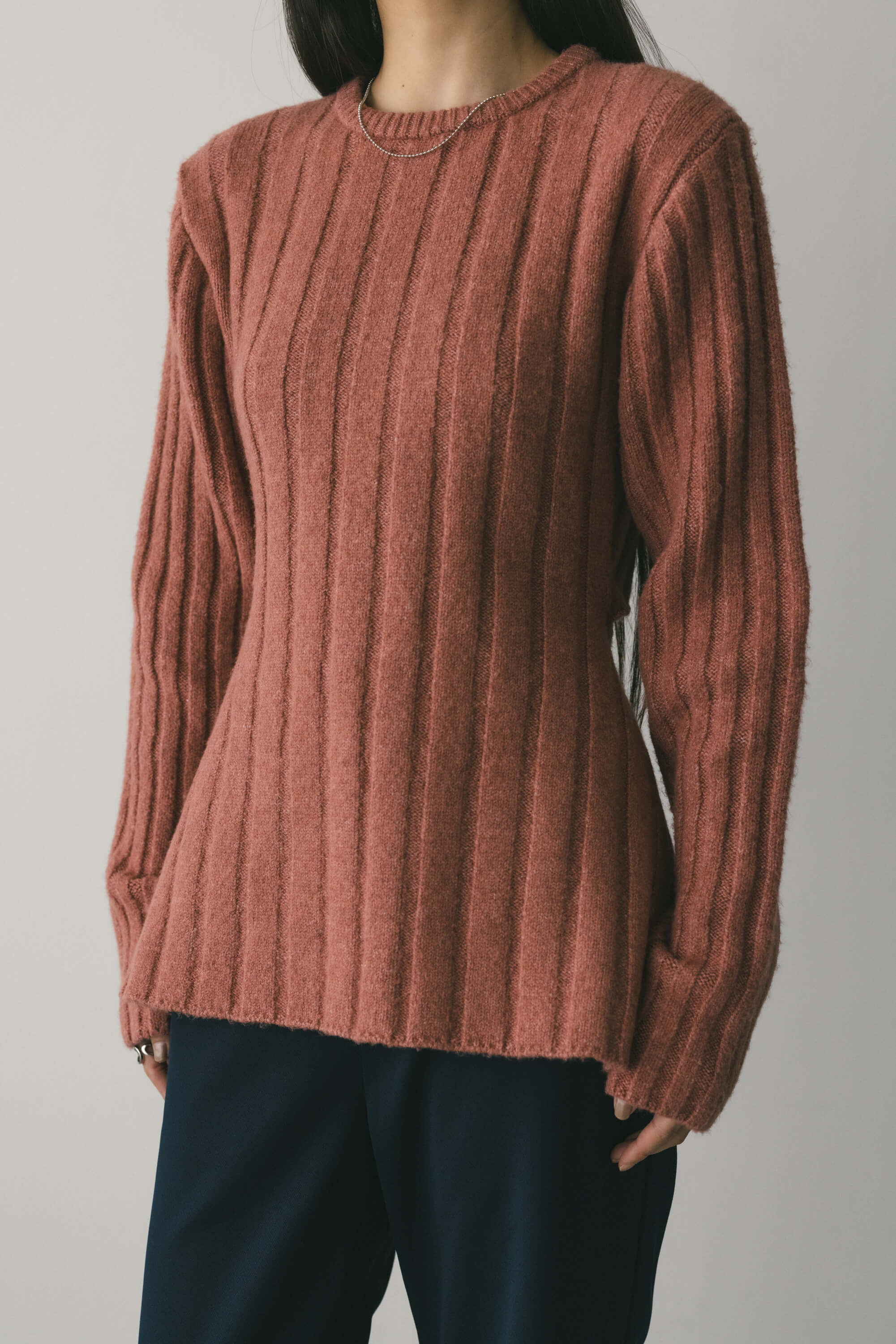 STYLEMIXER「バックリボンリブニット」|ニット・セーター|