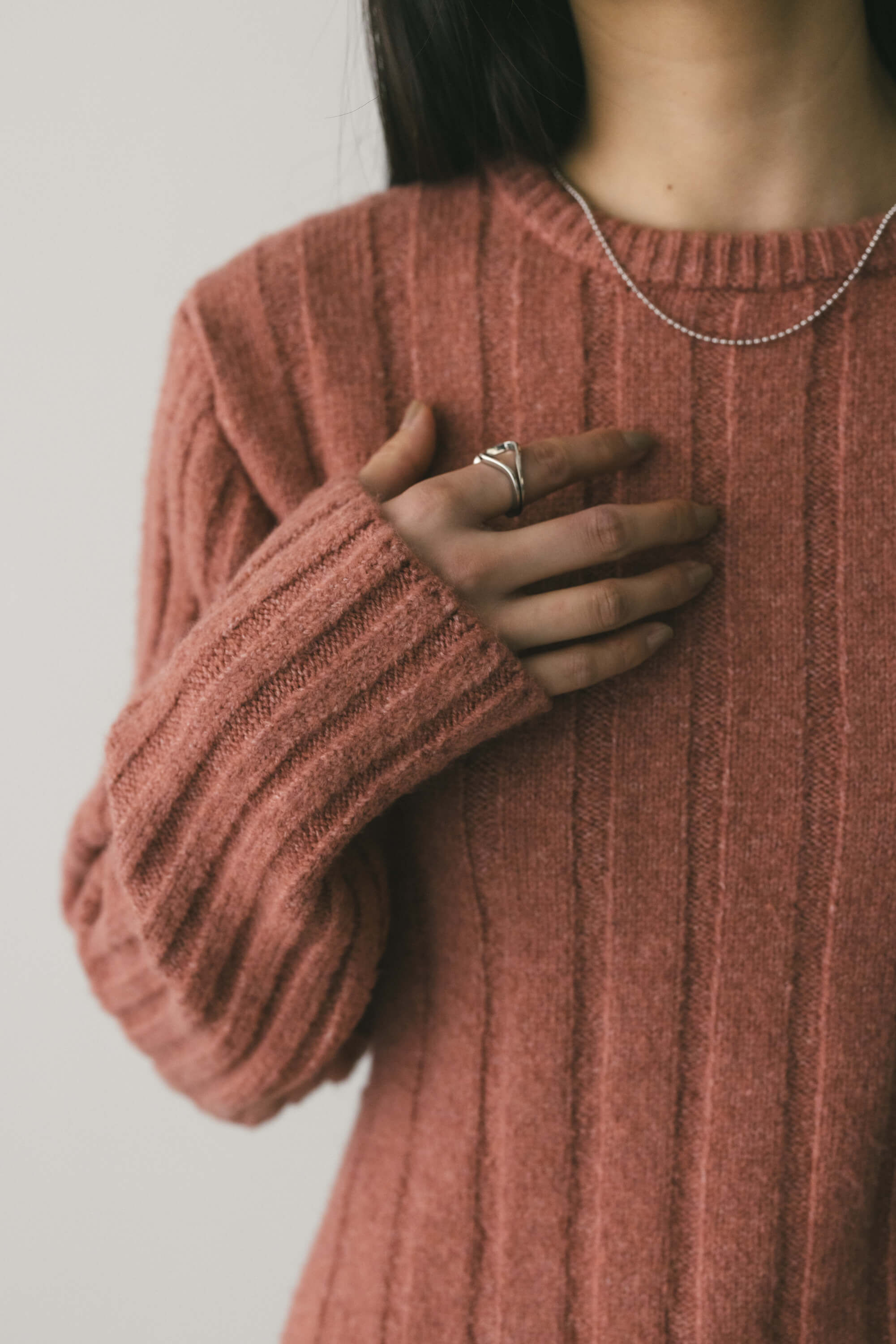 STYLEMIXER「バックリボンリブニット」|ニット・セーター|