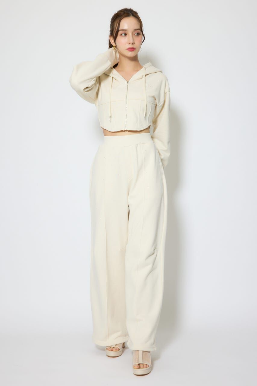 rienda「ビスチェディティールフードスウェット」|Tシャツ・カットソー|