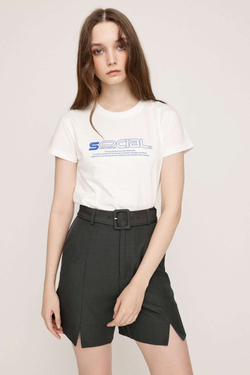 SLY「CREWNECK PRINT Tシャツ」|Tシャツ・カットソー|