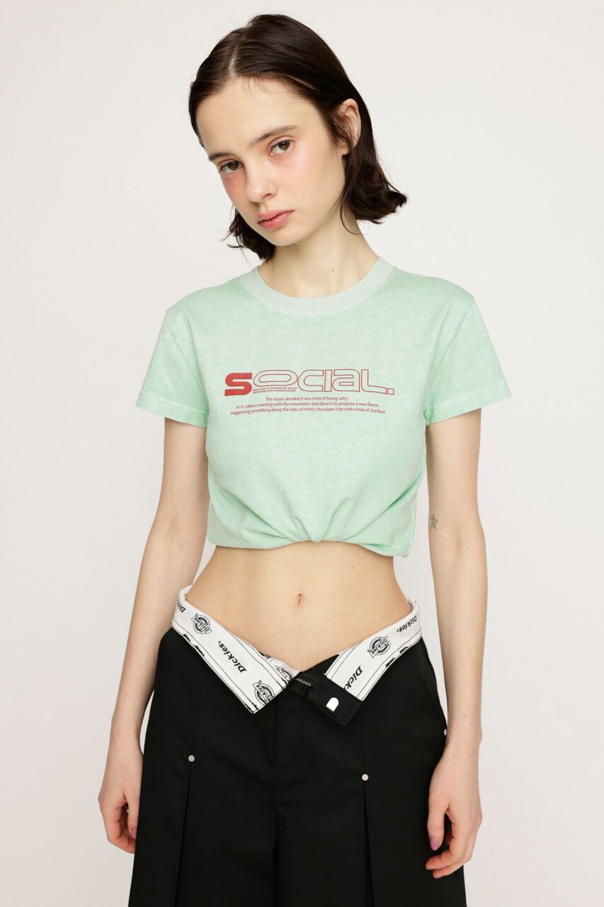 SLY「CREWNECK PRINT Tシャツ」|Tシャツ・カットソー|MINT