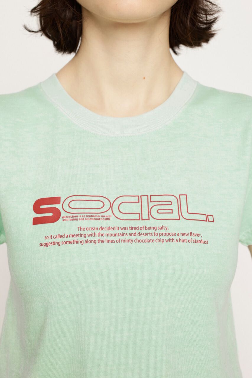 SLY「CREWNECK PRINT Tシャツ」|Tシャツ・カットソー|