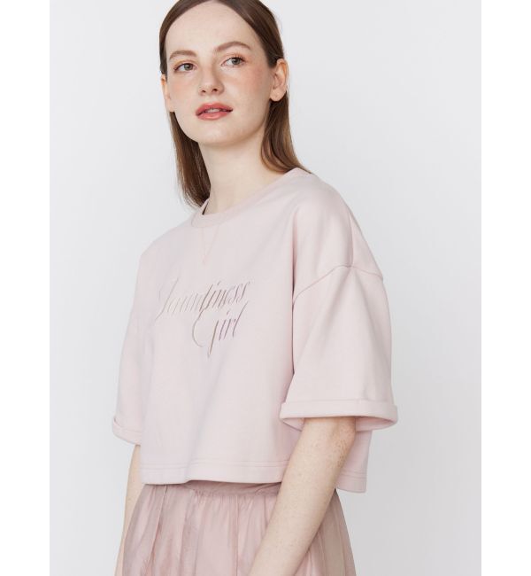 CALNAMUR「GRADATION LOGO HALF SLEEVE SWEAT/グラデーションロゴハーフスリーブスウェット」|Tシャツ・カットソー|