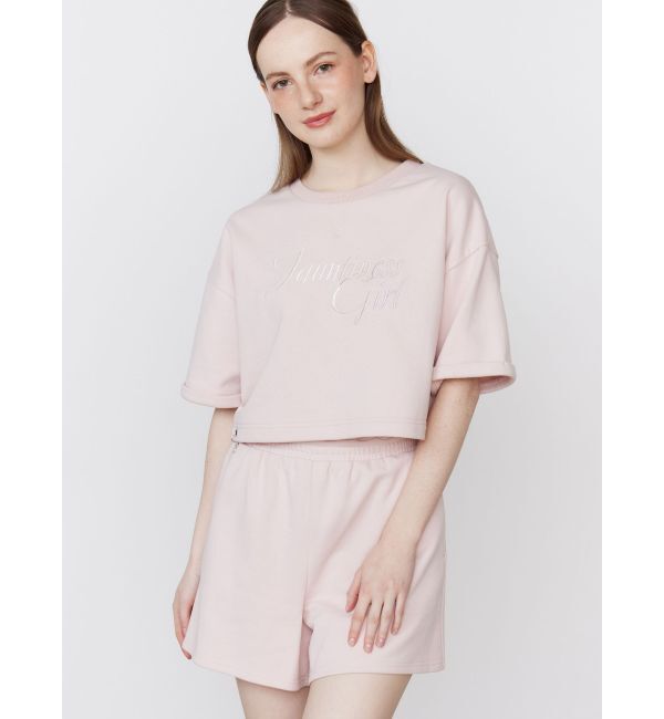 CALNAMUR「GRADATION LOGO HALF SLEEVE SWEAT/グラデーションロゴハーフスリーブスウェット」|Tシャツ・カットソー|