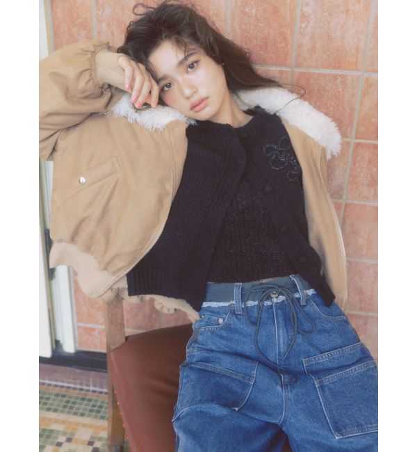 CALNAMUR「ニットエンブロイダリーカーディガン」|ニット・セーター|