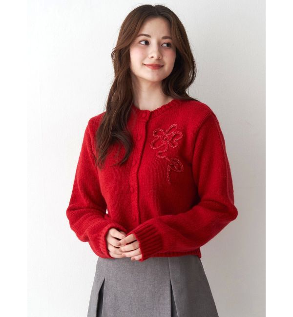 CALNAMUR「ニットエンブロイダリーカーディガン」|ニット・セーター|