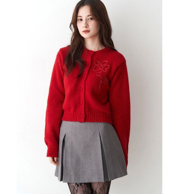 CALNAMUR「ニットエンブロイダリーカーディガン」|ニット・セーター|