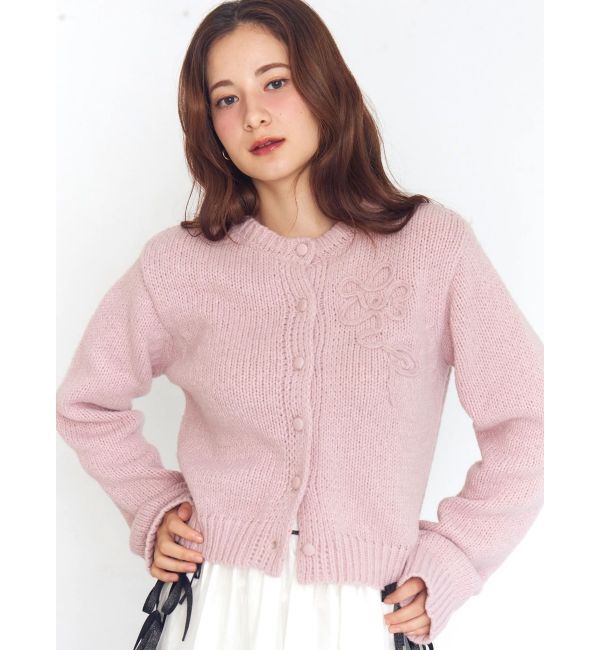 CALNAMUR「ニットエンブロイダリーカーディガン」|ニット・セーター|