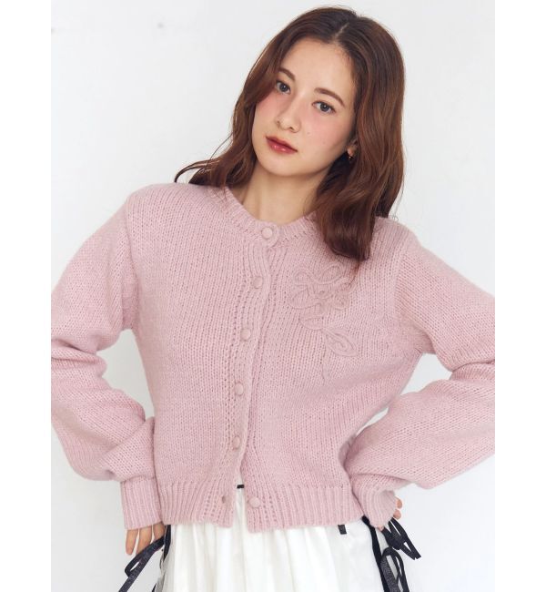 CALNAMUR「ニットエンブロイダリーカーディガン」|ニット・セーター|