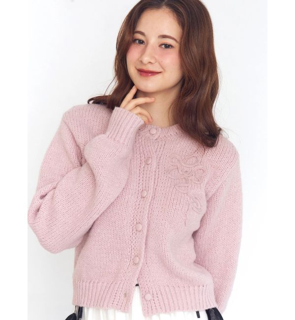 CALNAMUR「ニットエンブロイダリーカーディガン」|ニット・セーター|