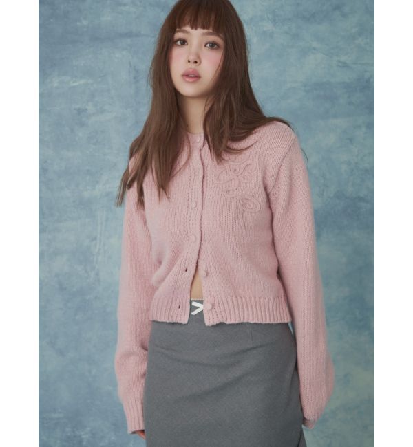CALNAMUR「ニットエンブロイダリーカーディガン」|ニット・セーター|