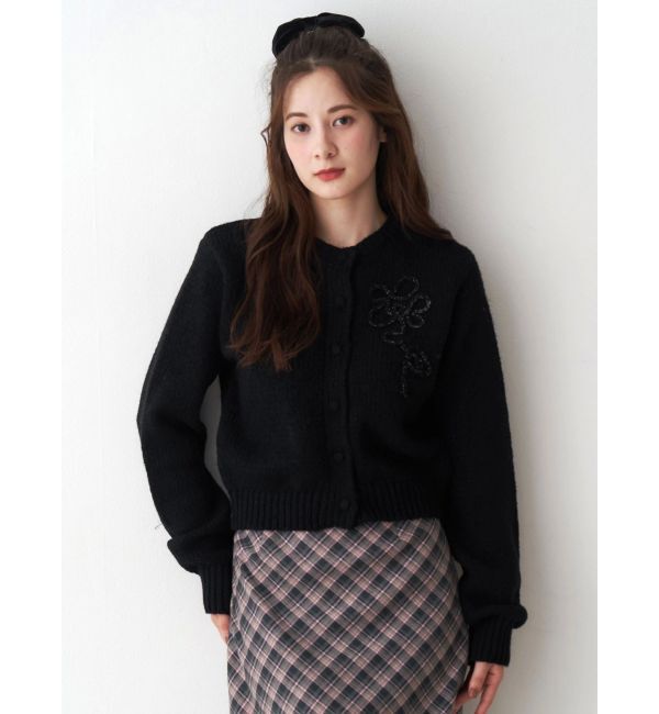CALNAMUR「ニットエンブロイダリーカーディガン」|ニット・セーター|