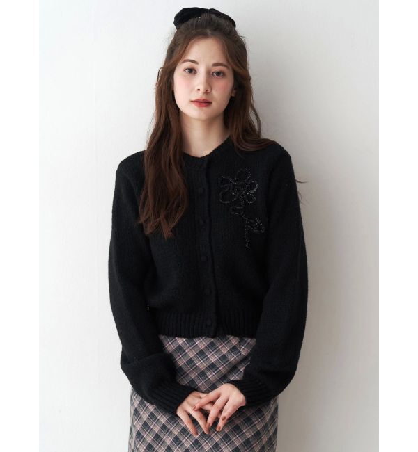 CALNAMUR「ニットエンブロイダリーカーディガン」|ニット・セーター|