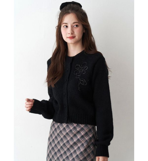 CALNAMUR「ニットエンブロイダリーカーディガン」|ニット・セーター|