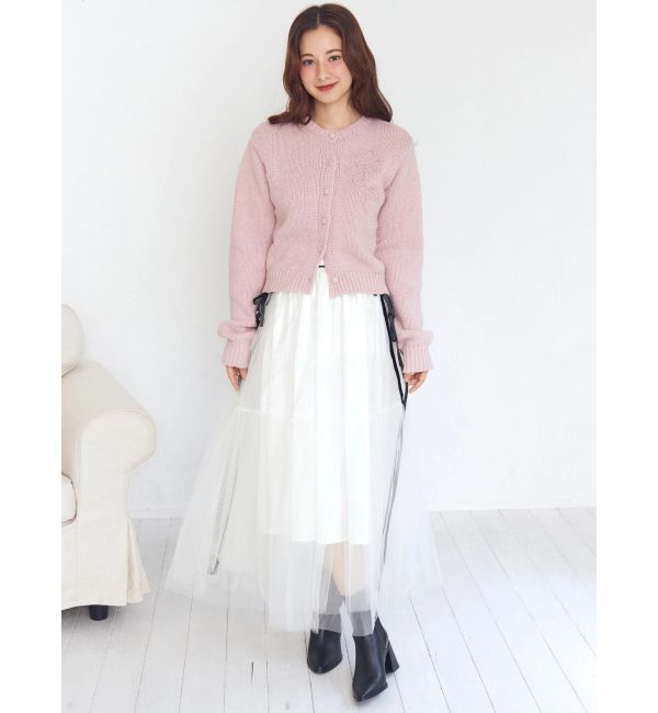 CALNAMUR「ニットエンブロイダリーカーディガン」|ニット・セーター|