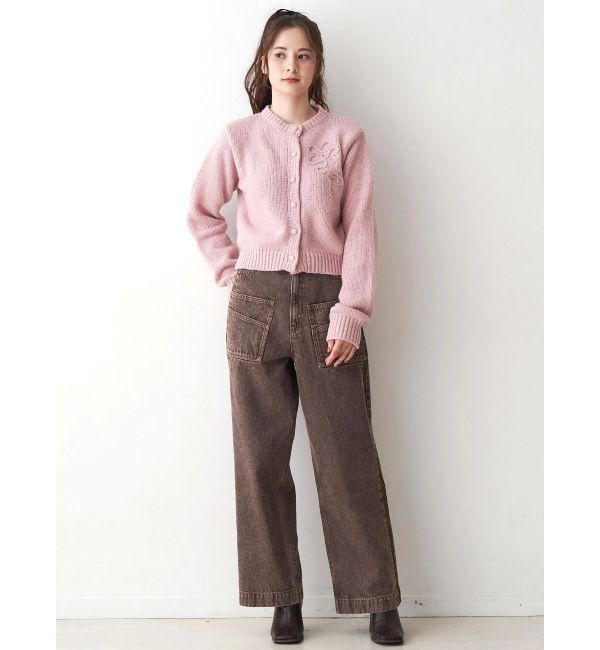 CALNAMUR「ニットエンブロイダリーカーディガン」|ニット・セーター|