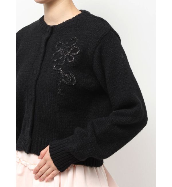 CALNAMUR「ニットエンブロイダリーカーディガン」|ニット・セーター|