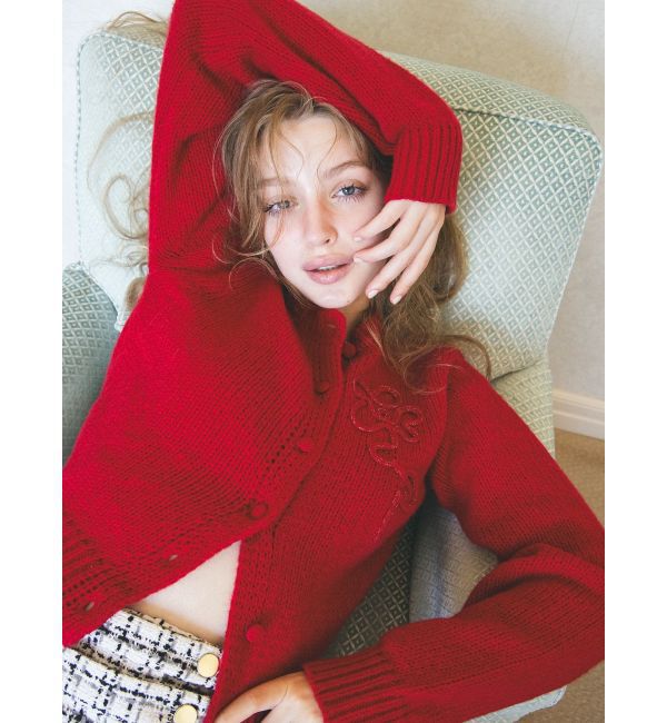 CALNAMUR「ニットエンブロイダリーカーディガン」|ニット・セーター|