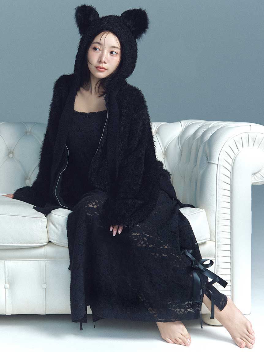 SNIDEL HOME「レースリボンキャミワンピース」|ルームウェア|