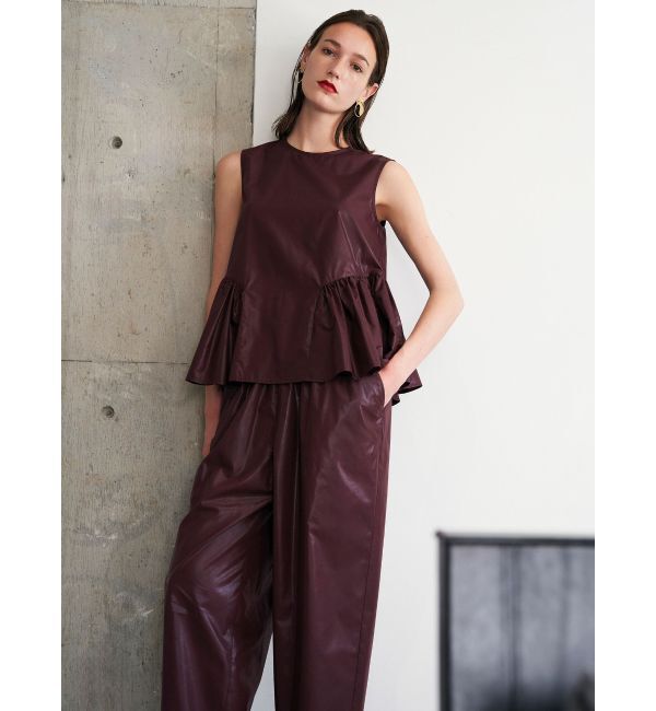 ELENDEEK「CALENDERING PEPLUM BL」|シャツ・ブラウス|