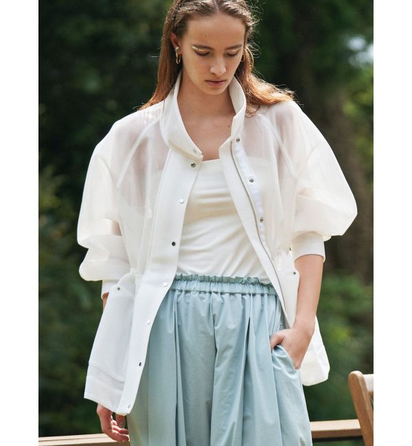 ELENDEEK「MESH BONDING DRAWSTRING JK」|ブルゾン・スタジャン|