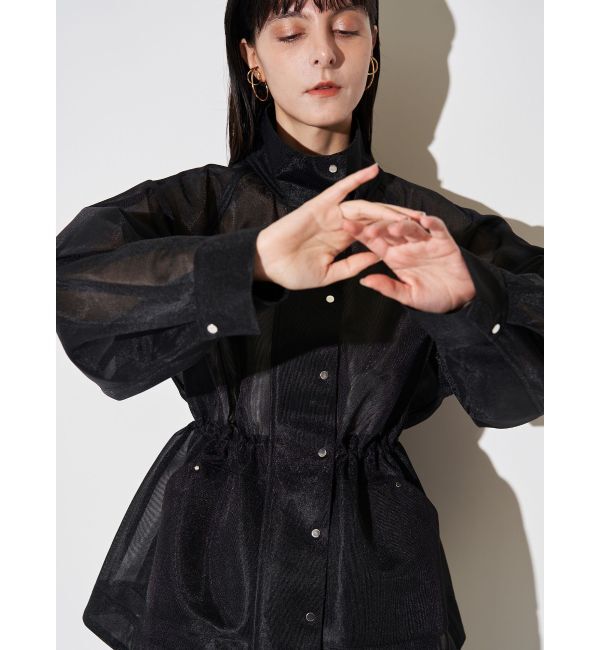 ELENDEEK「MESH BONDING DRAWSTRING JK」|ブルゾン・スタジャン|