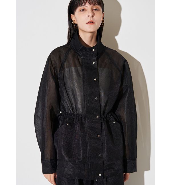 ELENDEEK「MESH BONDING DRAWSTRING JK」|ブルゾン・スタジャン|