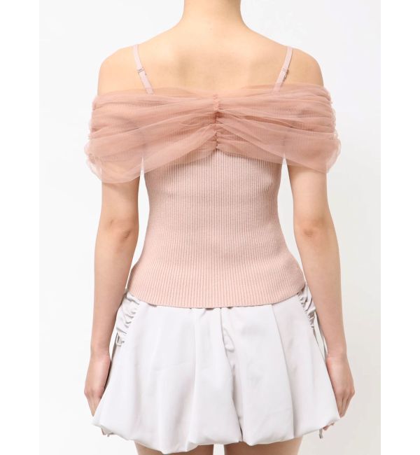 RESEXXY「シアーコンビオフショルニット」|ニット・セーター|