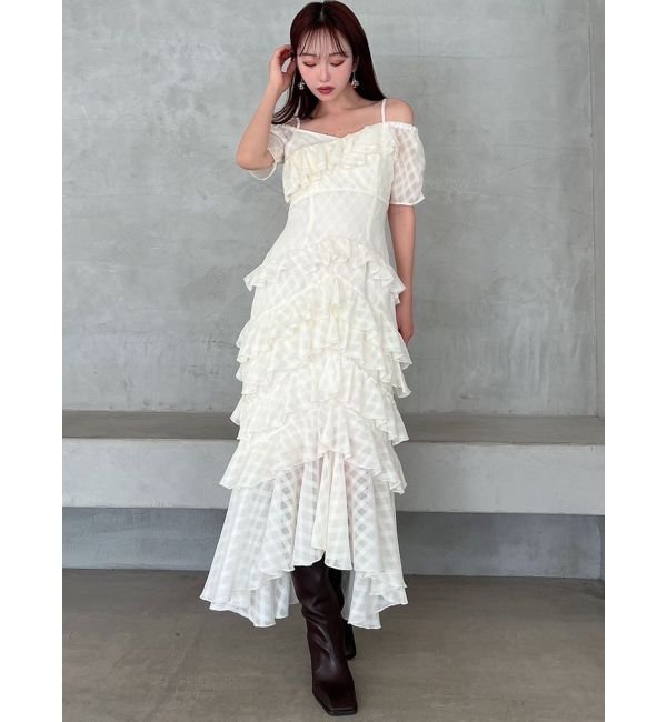 RESEXXY「ヘムラッフルアシメワンピース」|ワンピース|