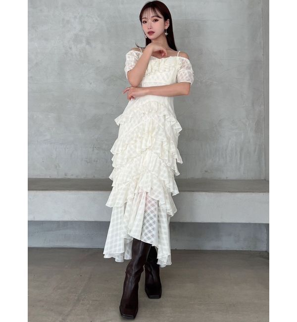 RESEXXY「ヘムラッフルアシメワンピース」|ワンピース|