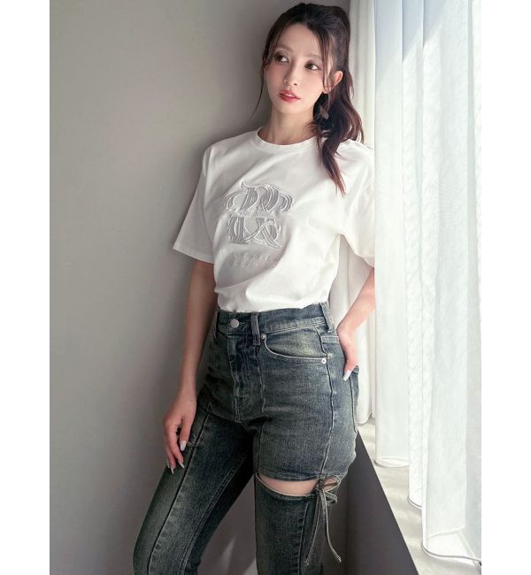 RESEXXY「エンブロイダリーロゴTシャツ」|Tシャツ・カットソー|