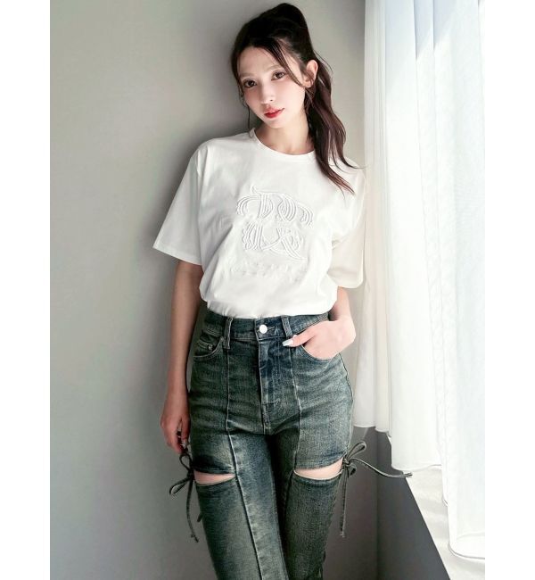 RESEXXY「エンブロイダリーロゴTシャツ」|Tシャツ・カットソー|