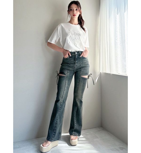 RESEXXY「エンブロイダリーロゴTシャツ」|Tシャツ・カットソー|