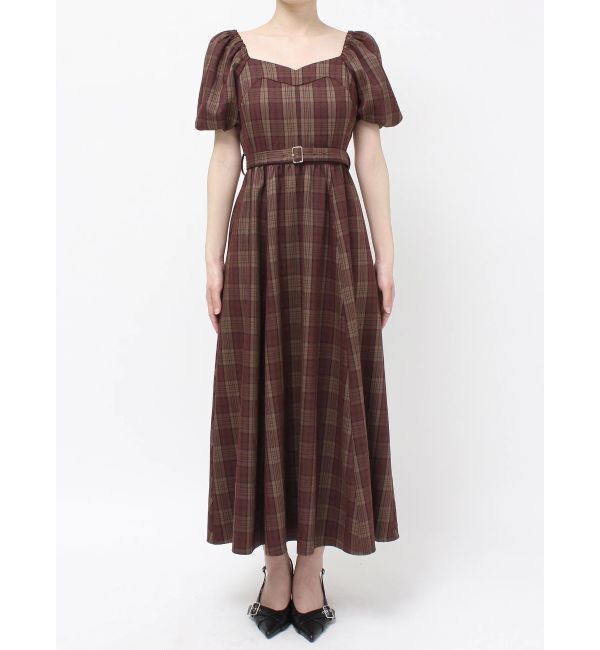 RESEXXY「バルーンスリーブチェックワンピース」|ワンピース|