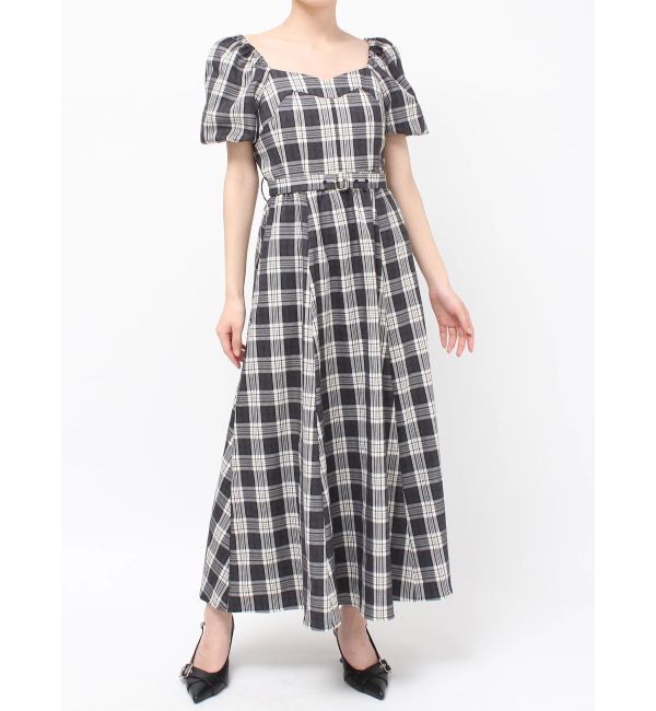 RESEXXY「バルーンスリーブチェックワンピース」|ワンピース|